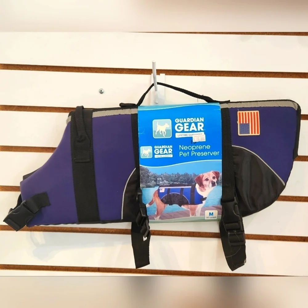 Neoprene Pet Preserver Life Vest  Purple Medium 16 Inches